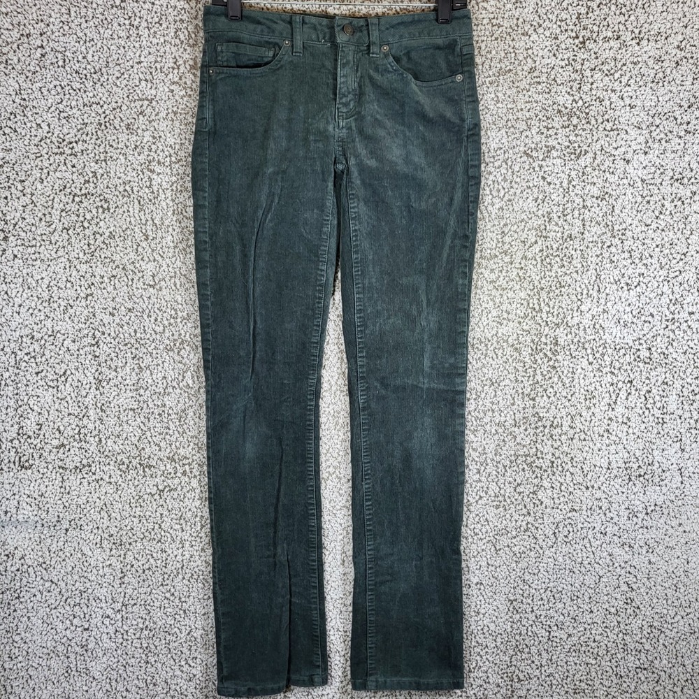 Patagonia Womens Organic Cotton Corduroy Pants Size 26 Green Casual